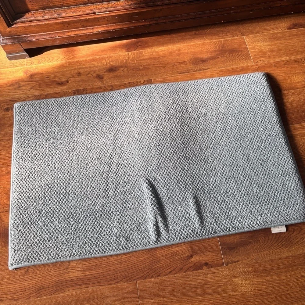 Green Textured Bath Mat
